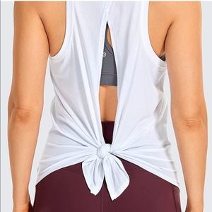 🌟HP🌟NWT Lagaci Tie Back Tank Top in White